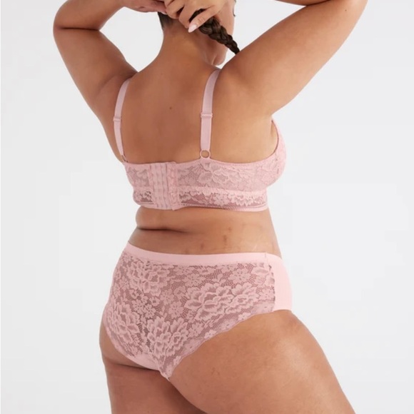 Knix Lace Longline Bra, xs+, rosewater, NWT - Picture 3 of 8